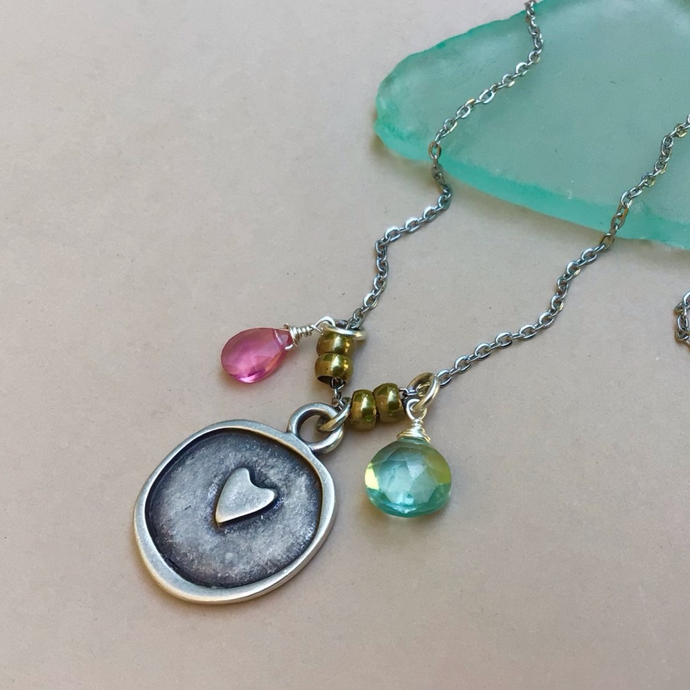 New Sundance Charm Heart Necklace